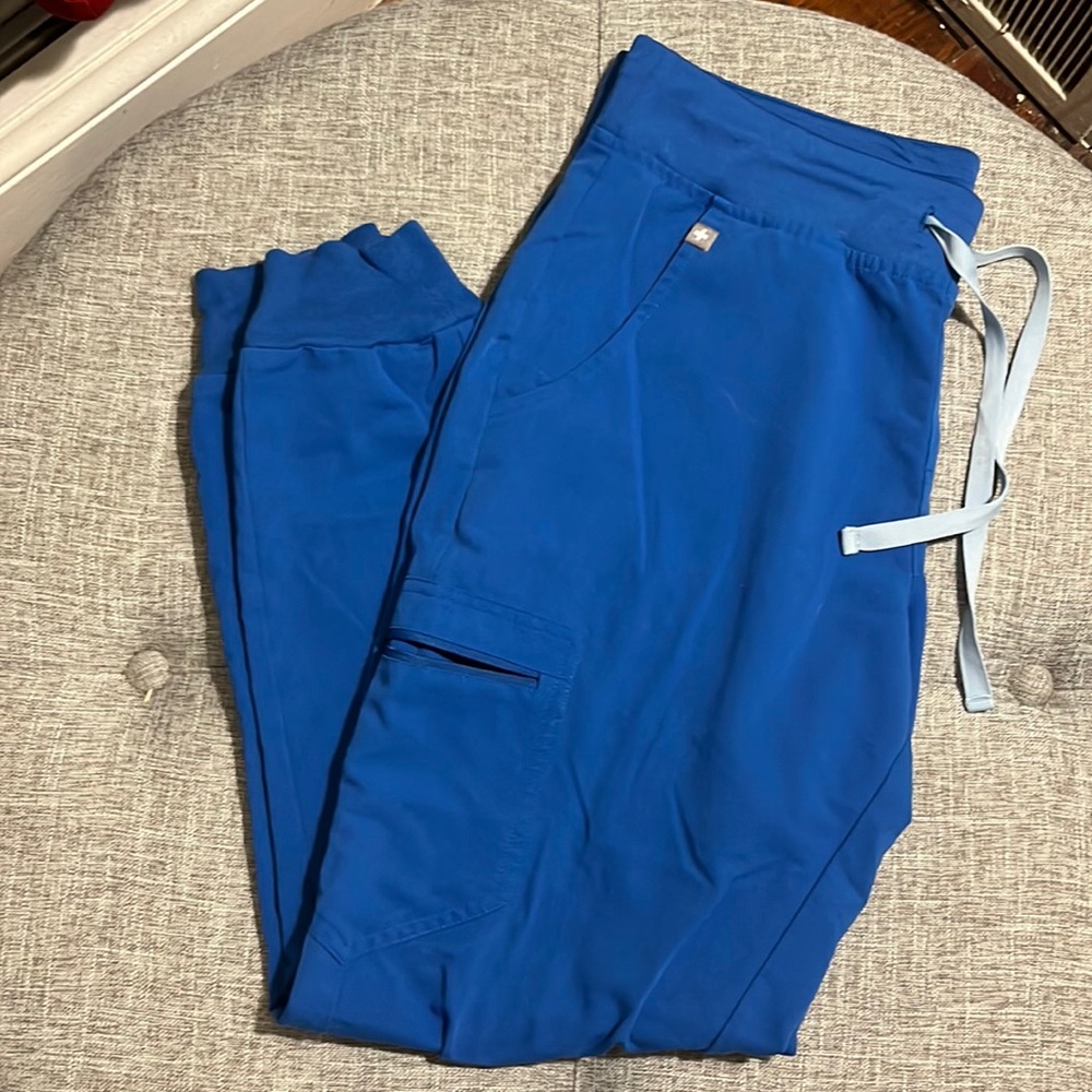 Figs royal blue joggers